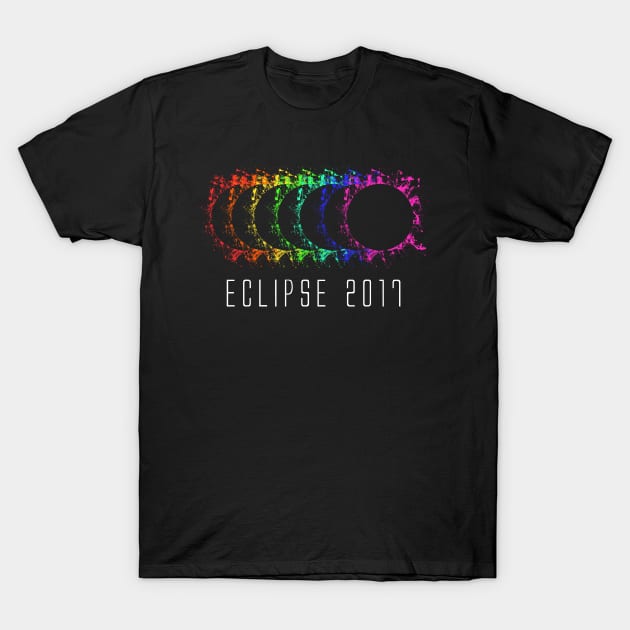 Eclipse 2017 Rainbow LGBT Pride T-Shirt by joshp214